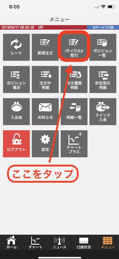 図解 Iサイクル2 サイクル2注文方法 取引画面や口座情報用語をわかりやすく説明 外為オンライン みその資産運用教室